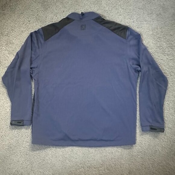 FootJoy Dry Joys Men’s Golf Jacket Long Sleeve Navy Black Zip Front Jacket, L - Picture 8 of 13